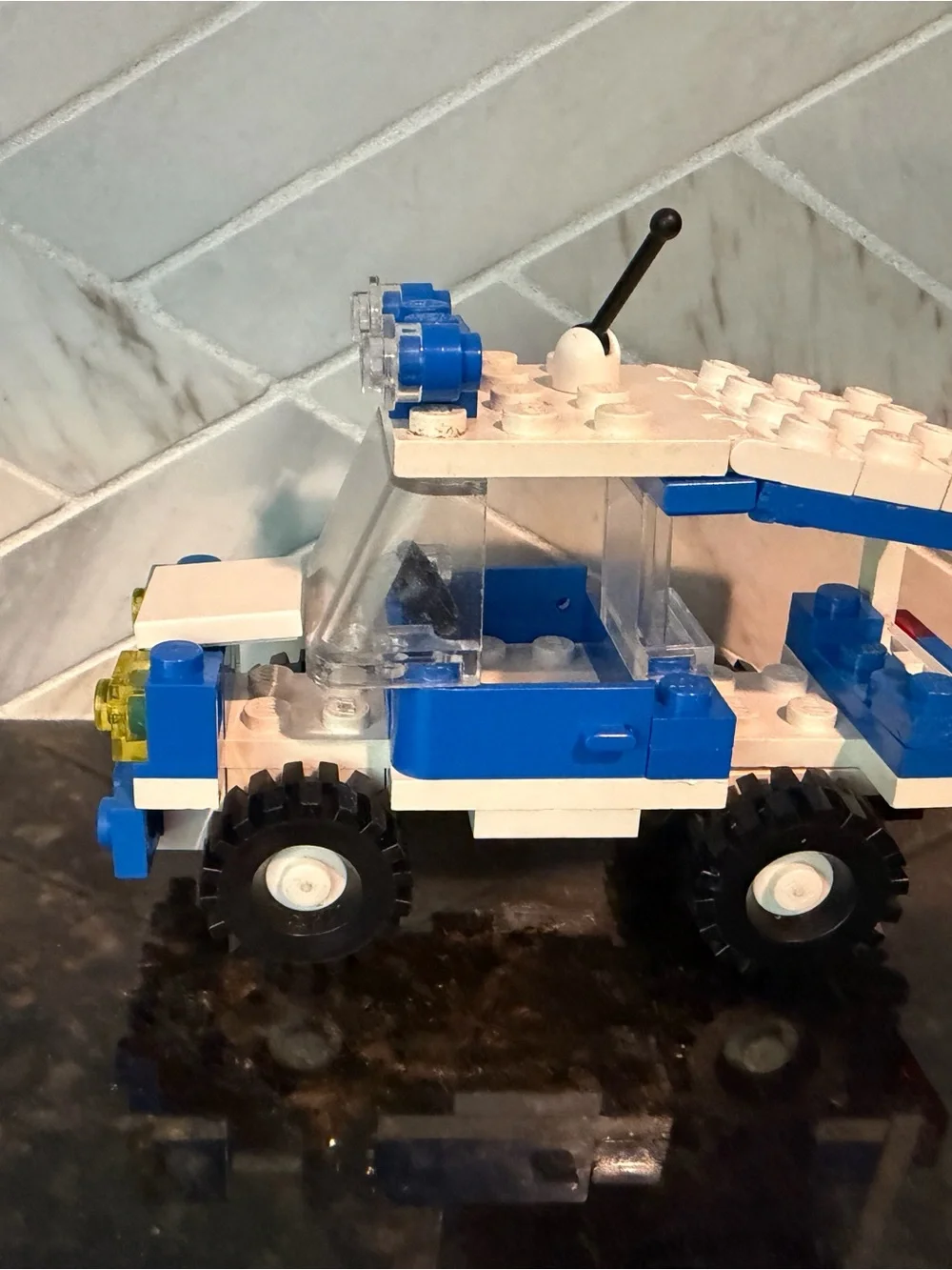 LEGO Vintage Set 6698 RV Truck & Boat Speedboat Trailer - Nearly Complete Set
